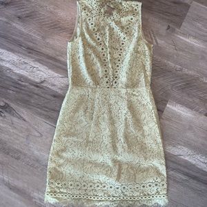 Free People Sage Green Lace Dress